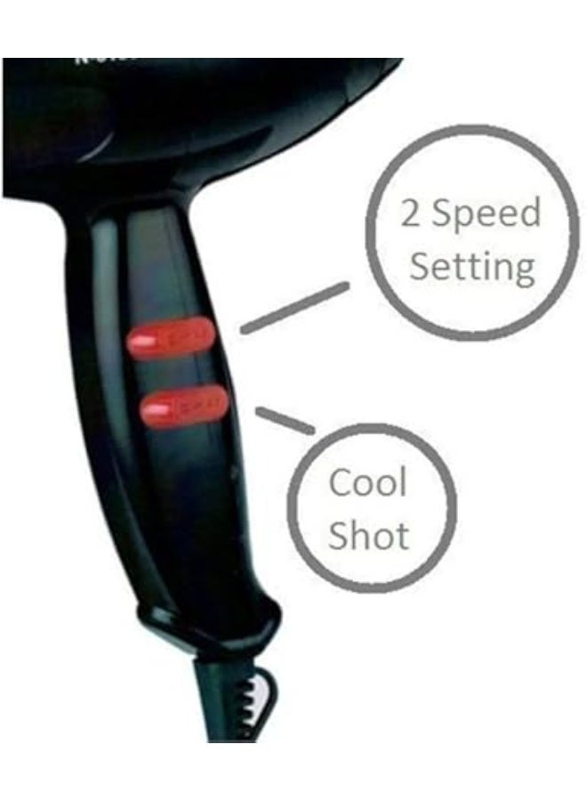 1400W Electric Hair Dryer – For effortless, smooth, and distinctive hair drying and styling. - Image 2